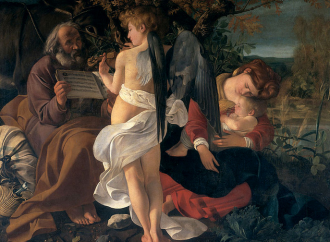 Il riposo durante la fuga in Egitto, secondo Caravaggio