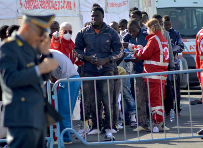 Sbarco di immigrati a Catania