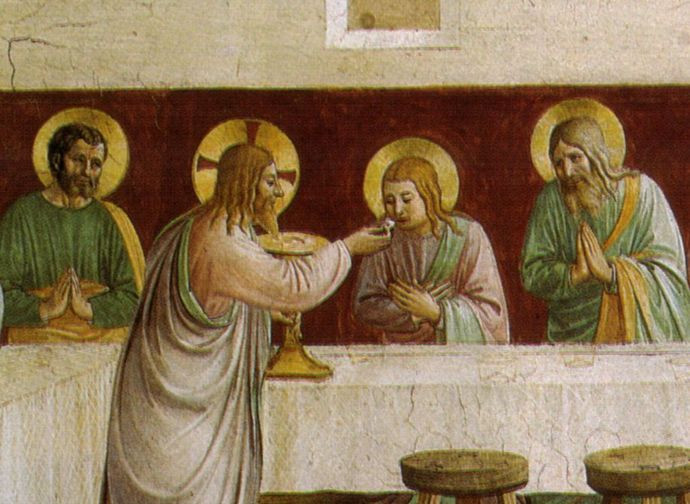 Il Cenacolo, Beato Angelico (part.)