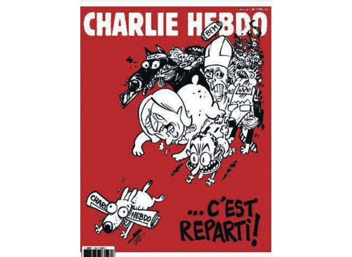 La copertina di Charlie Hebdo La copertina di Charlie Hebdo