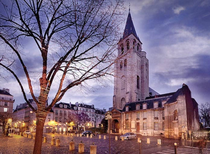 Saint-Germain-des-Prés dove è sepolto il corpo di San Germano di Parigi
