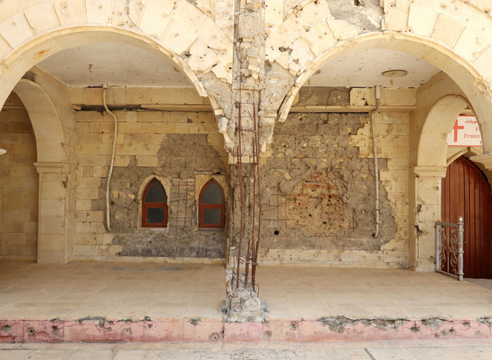 Chiesa semidistrutta di Qaraqosh (foto Elisa Gestri)