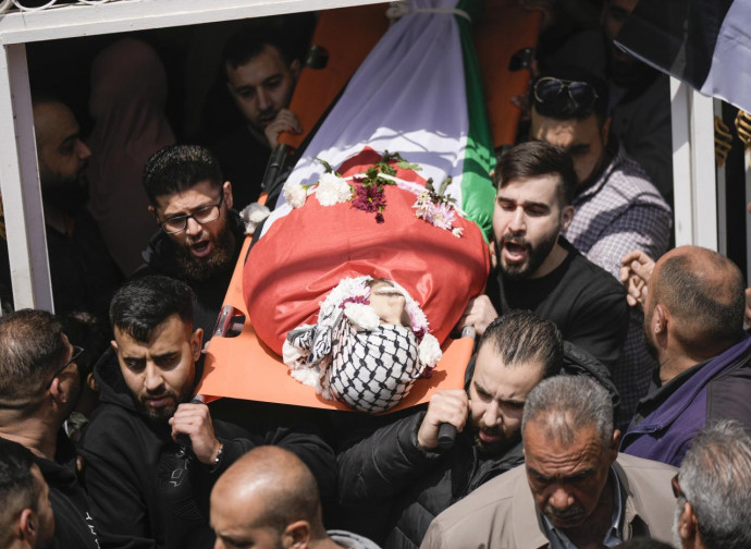 Cisgiordania, funerale palestinese (La Presse)