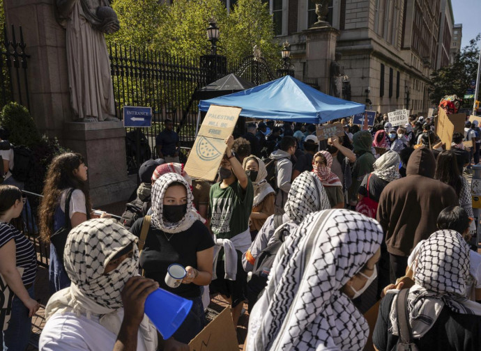 Columbia University, picchetto pro-Pal (la Presse) Columbia University, picchetto pro-Pal (la Presse)