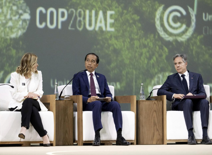 Meloni, Vidodo e Blinken alla Cop28 (La Presse) Meloni, Vidodo e Blinken alla Cop28 (La Presse)