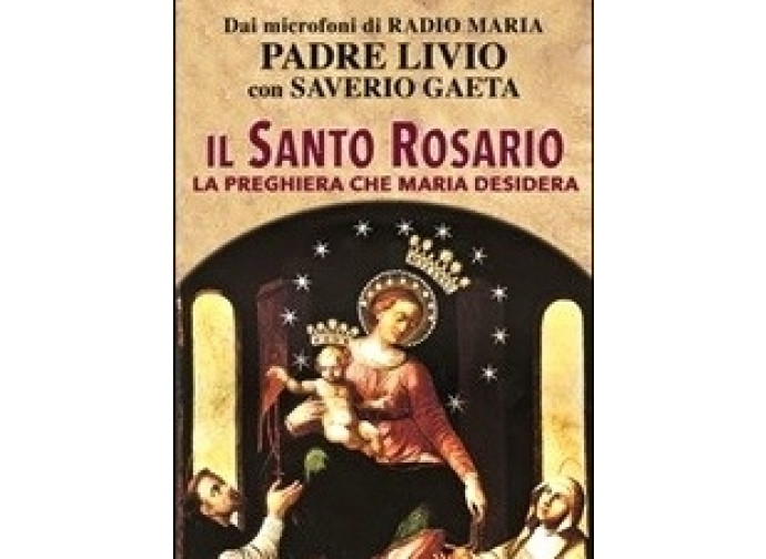 La copertina del libro: il Santo Rosario