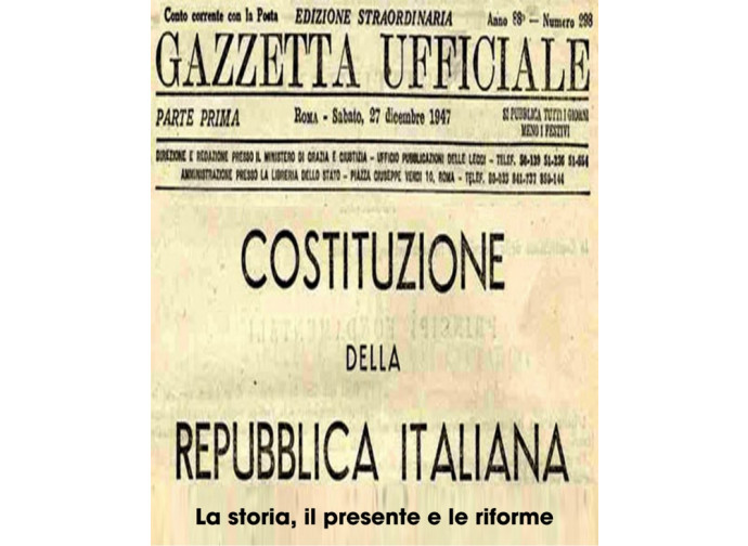 costituzione italiana costituzione italiana