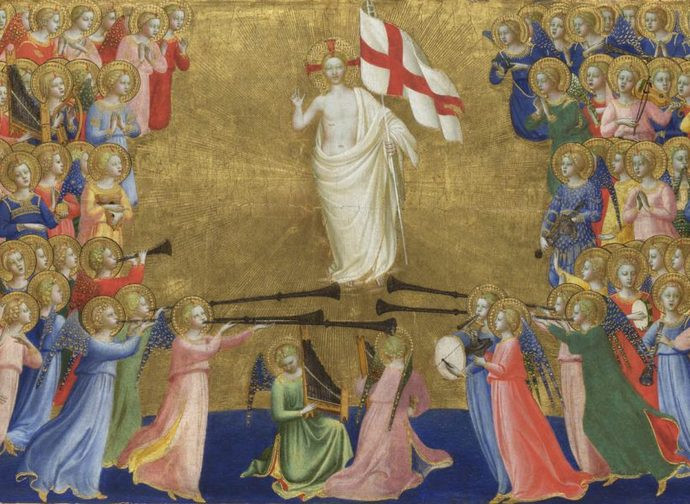 La glorificazione di Cristo nella corte del Paradiso La glorificazione di Cristo nella corte del Paradiso