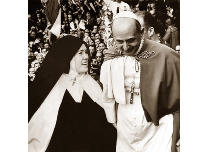 Paolo VI e suor Lucia