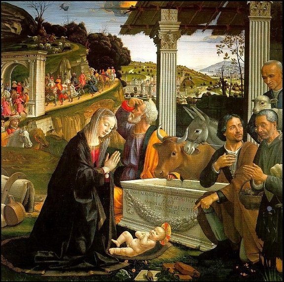 Adorazione dei Pastori, Ghirlandaio (1485) Adorazione dei Pastori, Ghirlandaio (1485)