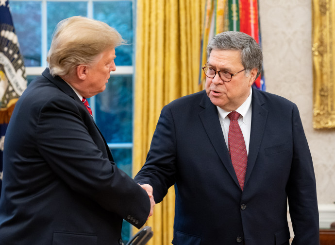 Donald Trump e William Barr