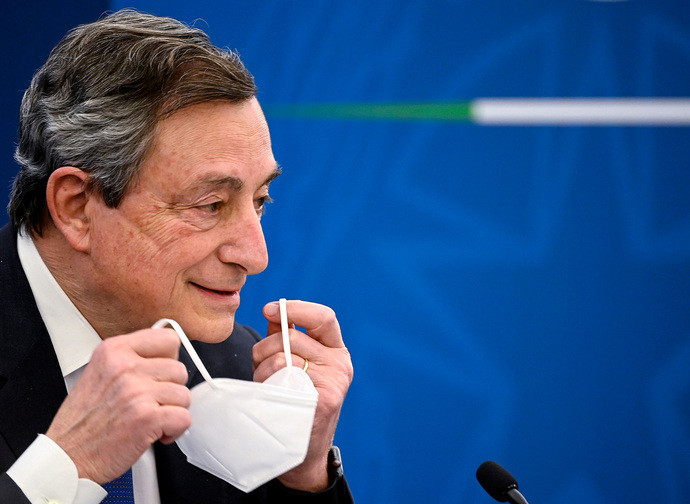 Il presidente del Consiglio Mario Draghi