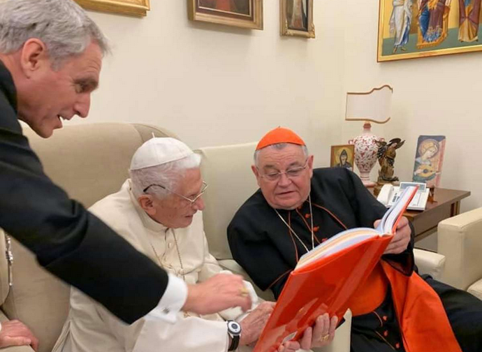 Il cardinale Duka con Benedetto XVI Il cardinale Duka con Benedetto XVI