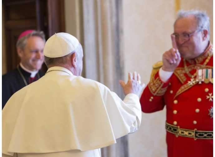 Festing e Papa Francesco Festing e Papa Francesco