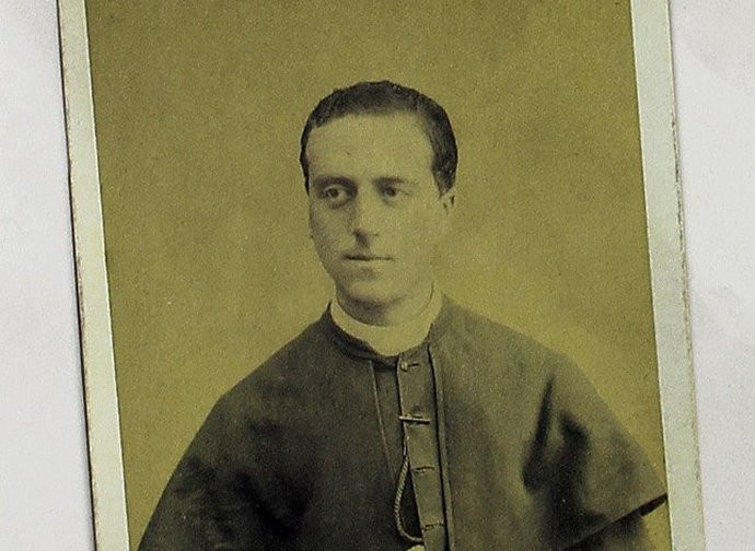 Edgardo Mortara nel 1873 (da novizio)