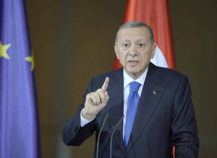 Recep Tayyip Erdogan a Berlino (La Presse) Recep Tayyip Erdogan a Berlino (La Presse)