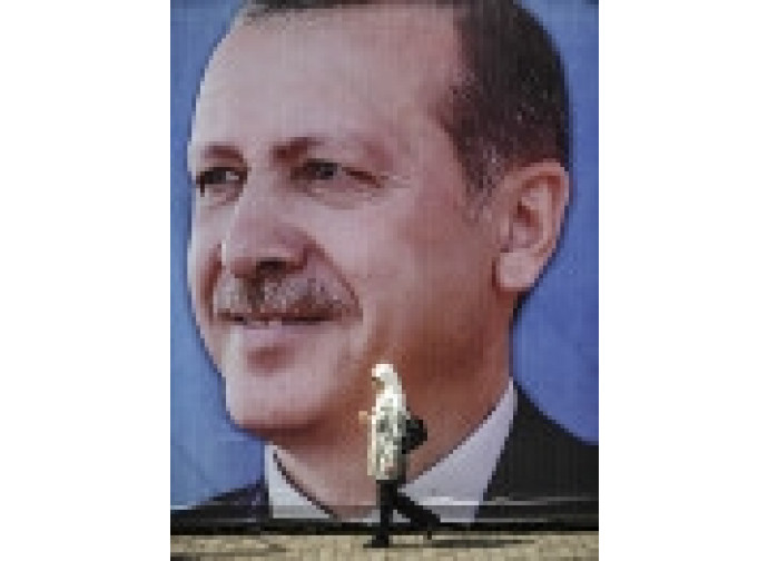 Poster del presidente Recep Tayyip Erdogan Poster del presidente Recep Tayyip Erdogan