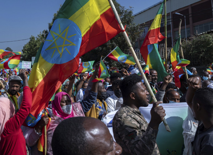 Etiopia, manifestazione patriottica ad Addis Abeba Etiopia, manifestazione patriottica ad Addis Abeba