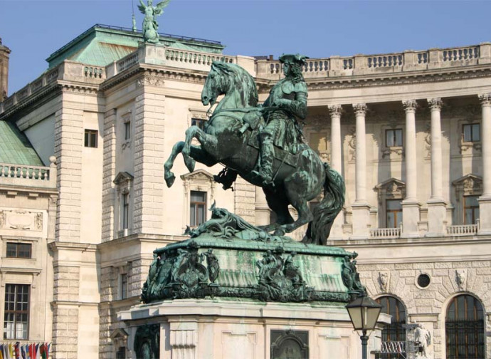 La statua di Eugenio di Savoia a Vienna