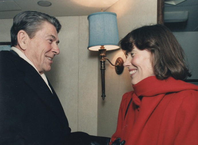 Faith Whittlesey con il presidente Reagan