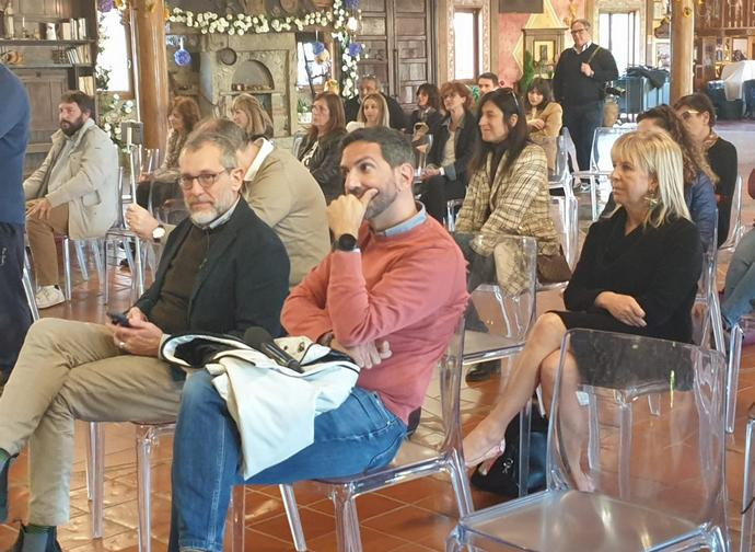 Formigli e lo psichiatra Mendolicchio alla Shalom Formigli e lo psichiatra Mendolicchio alla Shalom