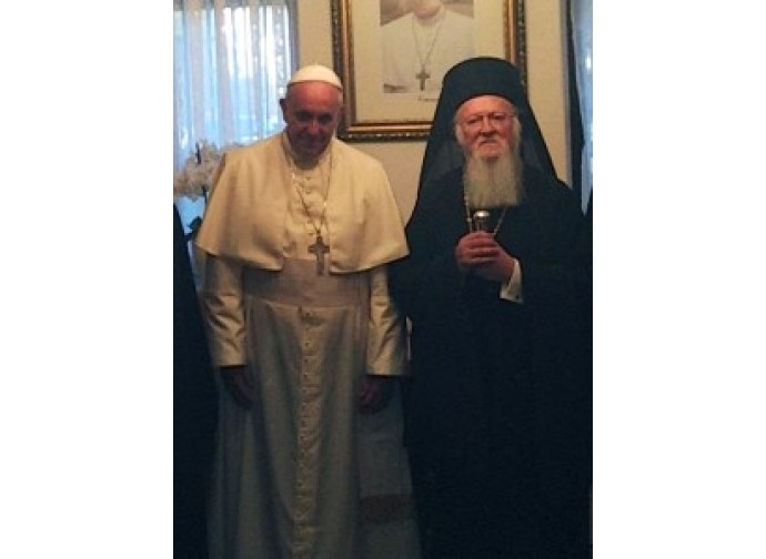 Papa Francesco e Barolomeo I Papa Francesco e Barolomeo I