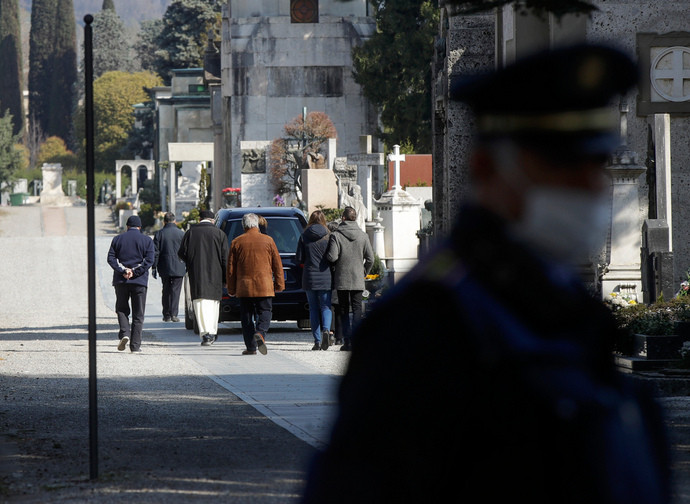 Funerali al tempo del coronavirus