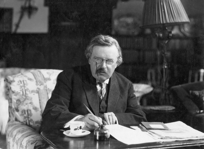 G.K. Chesterton al lavoro