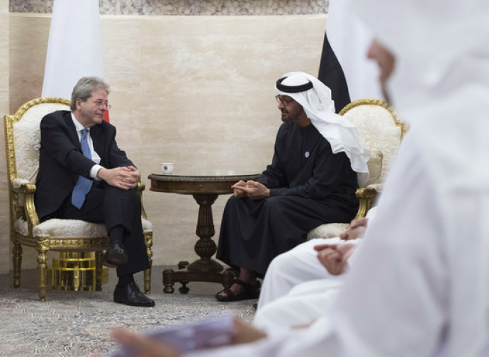 Gentiloni ad Abu Dhabi