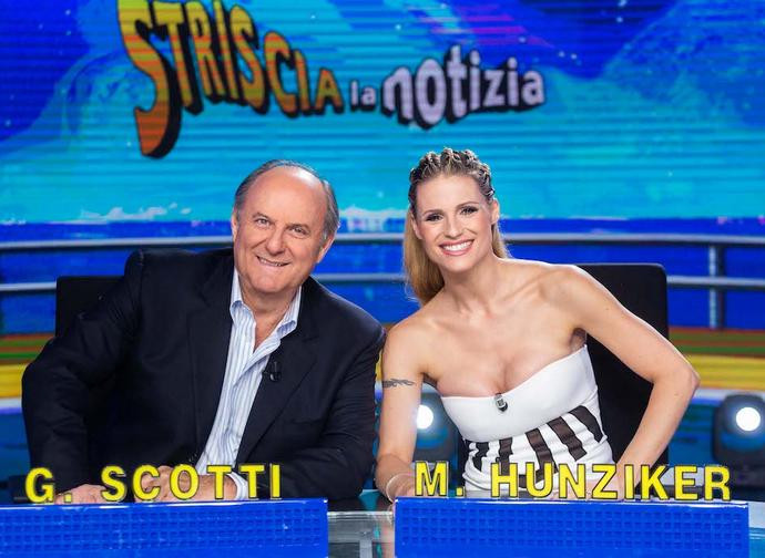 Gerry Scotti e Michelle Hunzicker