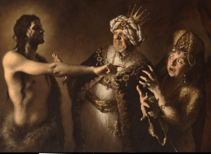 Amoris laetitia. San Giovanni Battista ammonisce l'adulterio di Erode Antipa ed Erodiade Amoris laetitia. San Giovanni Battista ammonisce l'adulterio di Erode Antipa ed Erodiade