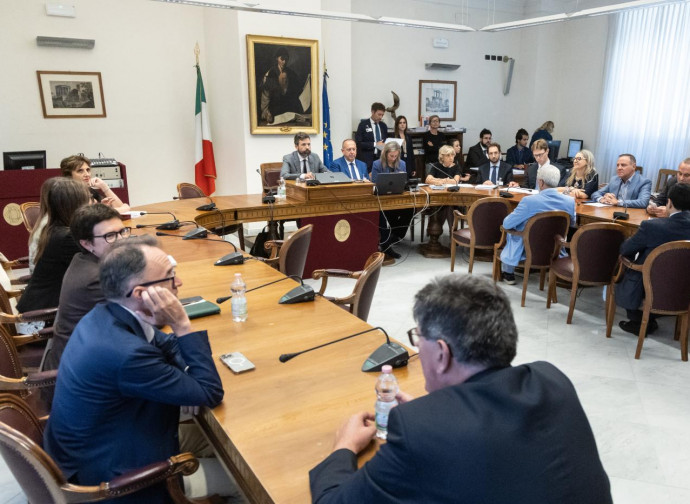 Giunta delle Autorizzazioni in sessione (La Presse)