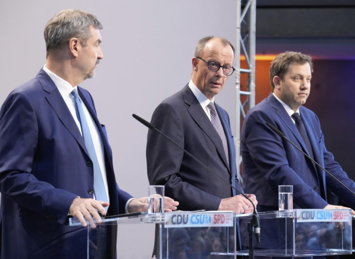 Le tre componenti del governo tedesco: CDU, CSU, SPD (La Presse)
