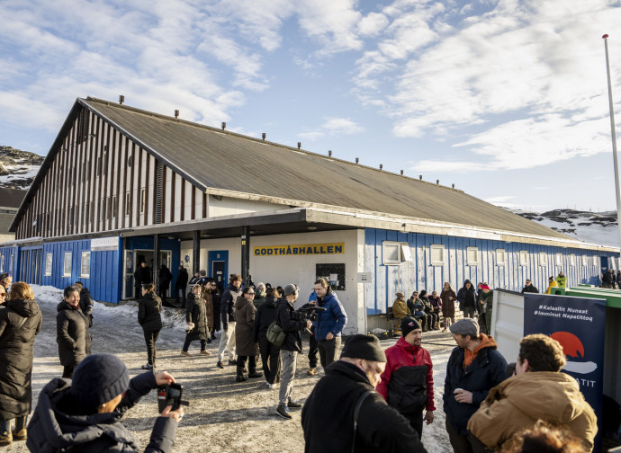 Elettori in Groenlandia (La Presse) Elettori in Groenlandia (La Presse)