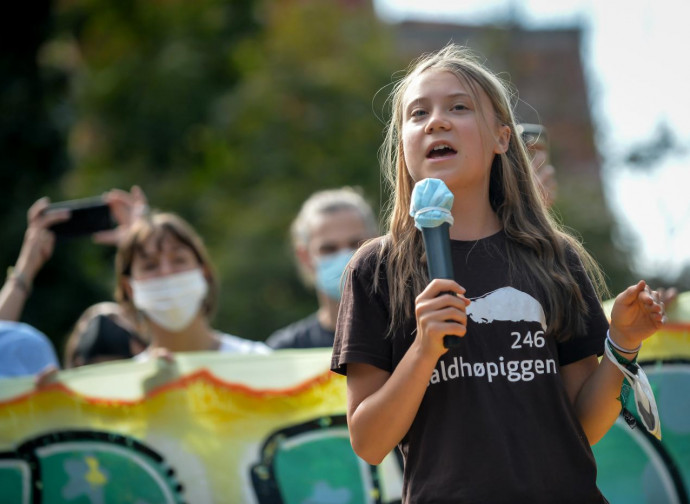 Greta Thunberg a Milano