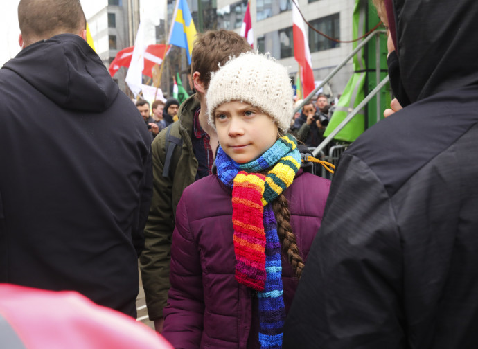 Greta Thunberg a Bruxelles
