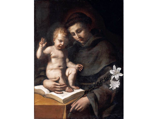 Sant'Antonio di Padova con Gesù Bambino (Guercino)