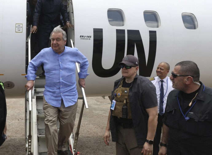 Antonio Guterres al suo arrivo in Somalia Antonio Guterres al suo arrivo in Somalia