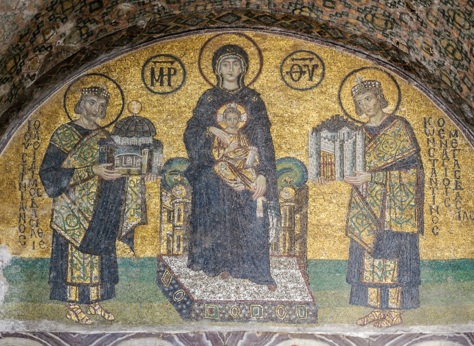 Istanbul, Hagia Sofia (mosaico all'ingresso occidentale)