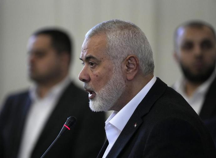 Il leader di hamas, Ismail Haniyeh