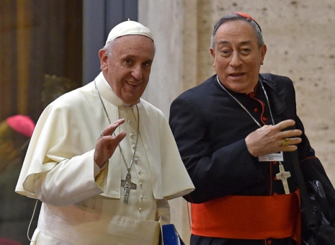 Papa Francesco e il cardinal Maradiaga