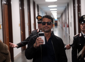 Fabrizio Corona in tribunale per la vicenda Signorini, 23/12/2025 (ImagoEconomica)