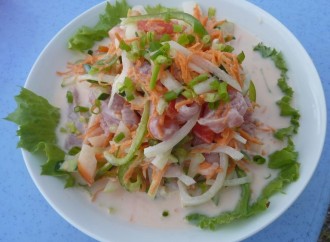 Insalata di pesce marinato di Futuna