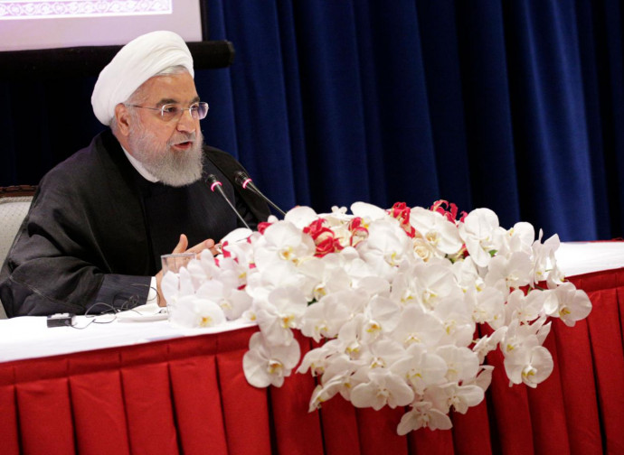 Conferenza stampa di Rouhani, presidente iraniano
