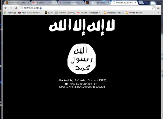 Isis, hacker sfigurano un sito Isis, hacker sfigurano un sito