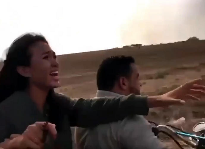 Una degli ostaggi di Hamas Una degli ostaggi di Hamas