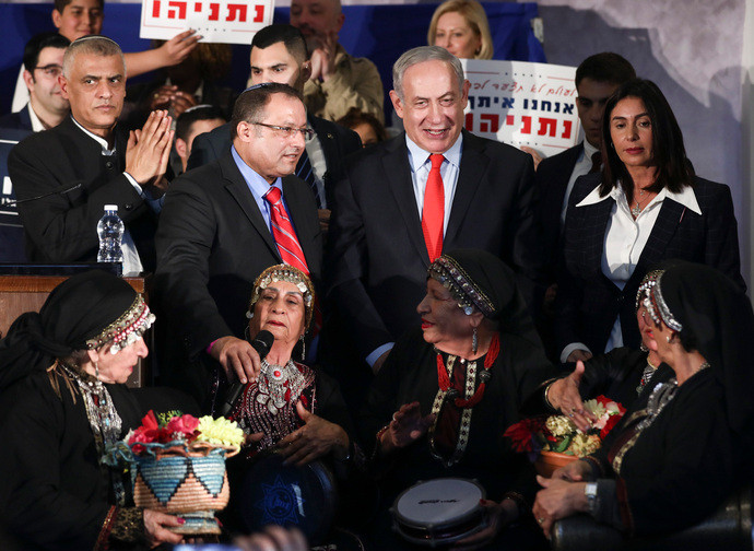 Netanyahu in campagna elettorale Netanyahu in campagna elettorale