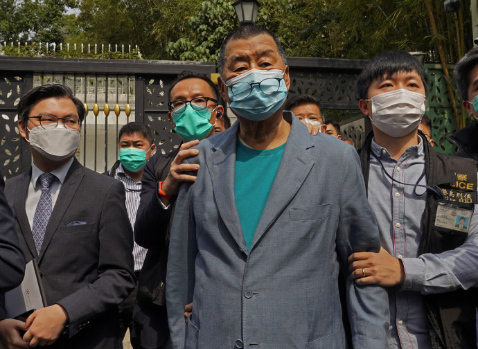 L'arresto di Jimmy Lai, il 18 aprile L'arresto di Jimmy Lai, il 18 aprile