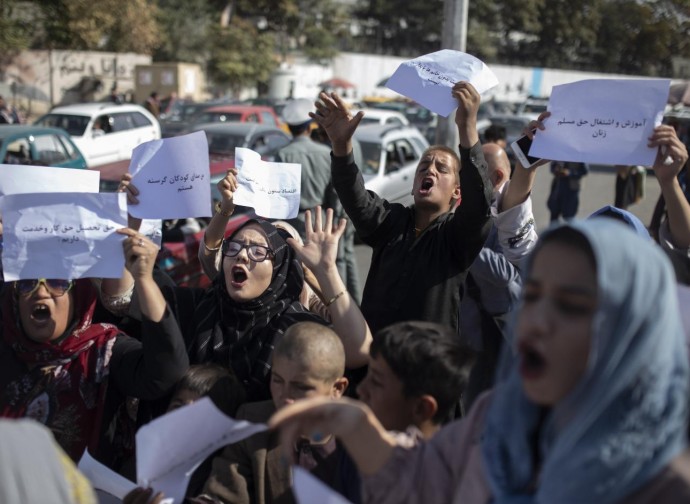 Protesta delle donne a Kabul Protesta delle donne a Kabul