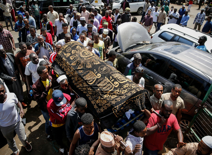 I funerali a Nairobi di Yassin Hussein Moyo